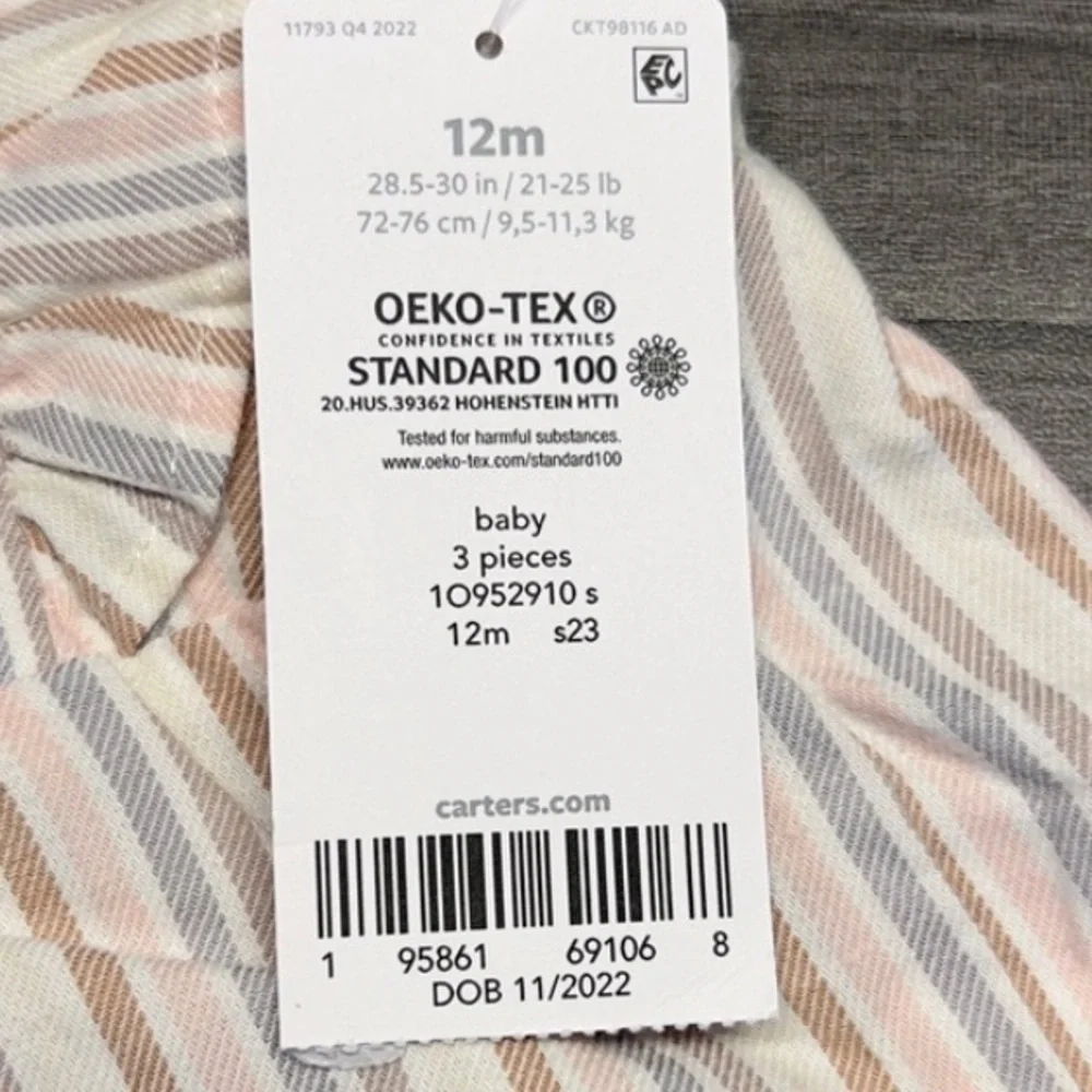GIRLS Baby 12mo striped tank Dress (No matching pieces)